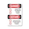 Signmission OSHA Danger Sign, 24" Height, Aluminum, Diesel Fuel No Smoking Bilingual, 1824-VG-1124 OS-DS-A-1824-VG-1124 - alternate 1