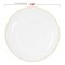 Smarty Had A Party 7.5" Clear with Gold Rim Organic Round Plastic Appetizer/Salad Plates, 120PK 937CLG-CASE - alternate 5