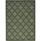 Homeroots 4' X 6' Dark Green And Light Green Trellis Indoor Outdoor Area Rug 545555 - alternate 1