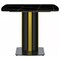 Leisuremod Rectangular 55.11 in W, 28 in L, Sintered Stone/Steel, Black/Gold STBLG-55BLG-S - alternate 6