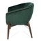 Homeroots 28" Green And Brown Velvet Arm Chair 576849 - alternate 4