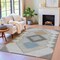 Homeroots 10' X 14' Gray Gold And Charcoal Geometric Washable Indoor Outdoor Area Rug 631920 - alternate 4