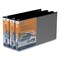 Stride QuickFit Landscape Spreadsheet Round Ring View Binder, 3 Rings, 1in Capacity, 14 x 8.5, Black 95011L - alternate 5