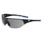 General Electric 06 Series Anti-Fog Impact-Resistant Safety Glasses Smoke Lens Black/Blue Frame 1 pk GE106SAF - alternate 1