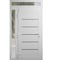 Vdomdoors Front Exterior Prehung Metal-Plastic Door, Manux 8415 White Silk, Side and Top Sidelite Transom, Of MANUX8415EXD-WS-W32+14xH80+14-RH - alternate 1