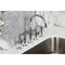Kingston Brass Bridge Kitchen Faucet with Brass Sprayer, Polished Chrome KS2331TKL - alternate 4