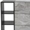 Homeroots 63" Grey Faux Marble and Black Wood Six Drawer Double Dresser 473112 - alternate 6