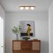 Vidalite Orbita 3-Light Ceiling Light with Natural Wood Finish, Frosted Glass Shade, Integrated LED Bulbs CE1009204 - alternate 5