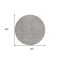 Homeroots 8' Taupe And Gray Round Abstract Washable Indoor Outdoor Area Rug 599768 - alternate 5