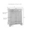 Crosley Lafayette Stainless Steel Top Portable Kitchen Island/Cart KF30022BMA - alternate 4