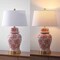 Jonathan Y Ellis 29.5" Traditional Chinoiserie Ceramic LED Table Lamp, Red/White JYL3008C - alternate 6