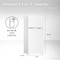 Tcl 4.7 Cu. Ft. Compact Double-Door Refrigerator, White TRM47D5AW - alternate 5