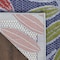 Homeroots 4' X 6' Orange Green And Blue Indoor Outdoor Area Rug 527622 - alternate 6