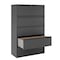 Hirsh 42" W 5 Drawer Lateral File Cabinet, Charcoal, A4/Legal/Letter 17651 - alternate 6