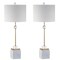 Jonathan Y Dawson 30" Marble/Crystal LED Table Lamp, Brass, 2PK JYL5008A-SET2 - alternate 4