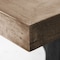 Homeroots 96" Natural And Black Solid Wood And Metal Trestle Base Dining Table 380482 - alternate 5