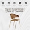 Leisuremod Bella Collection Modern Dining Chair in Brown, 2PK BC21BR2 - alternate 10