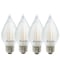 Bulbrite Spunlite 4w Dimmable C15 LED Filament Medium (E26) Base - 2700K (Warm White Light), 350 Lumens, 4PK 862787 - alternate 1