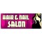Signmission Hair And Nail Salon, 18 Inch, Banner B-30383 - alternate 1