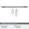 Amerock Urbanite 10-1/16 in 256 mm Center-to-Center Polished Chrome/Brushed Matte Black Cabinet Pull BP77825626BMB - alternate 3
