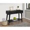 Homeroots 42" Black Floor Shelf Console Table With Shelves And Drawers 524159 - alternate 5