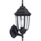 Boston Harbor HL018BBK Outdoor Wall Lantern, 120 V, 60 W, Type A Lamp, Aluminum Fixture, Black HL-018B-P- BK - alternate 1