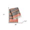 Homeroots Peach and Dark Grey Striped Design Turkish Beach Blanket 401822 - alternate 3
