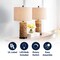 Jonathan Y Elicia 25" 1-Light Coastal Water Hyacinth LED Table Lamp, Natural, 2PK JYL6502A-SET2 - alternate 5