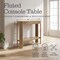 Alaterre Furniture Fluted Solid Wood Console Table 36 in Modern Entryway Table with Storage Shelf AFTBL-029 - alternate 8