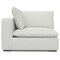 Homeroots 44" Gray Fabric Modular Sofa With Brown Legs 641032 - alternate 1