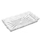 Homeroots 10in Clear Rectangular Cut Crystal Serving Tray 517510 - alternate 3