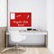 M&T Displays Frameless Tempered Glass Dry Erase Board Magnetic Board - Red - 23.63x35.44 inch T00MGB0469X2000 - alternate 7