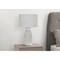 Homeroots 27" Gray and White Ceramic Round Table Lamp With Gray Drum Shade 545863 - alternate 5