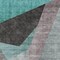 Homeroots 5' X 8' Teal Blue Aqua And Charcoal Abstract Washable Indoor Outdoor Area Rug 582891 - alternate 7