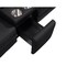 Homeroots 129" Black Top Grain Leather Reclining Metal USB Sofa 720342 - alternate 3