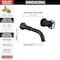 Delta Trinsic: Two Handle Wall Mount Bathroom Faucet Trim T3558LF-BLWL - alternate 3