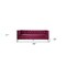 Homeroots 89" Burgundy Velvet Sofa And Toss Pillows With Black Legs 491050 - alternate 2