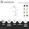 Kingston Brass Wall Mount Rain Drop Shower System with Hand Shower, Polished Nickel CCK3666PX - alternate 2