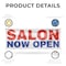 Signmission Salon Now Open, 24 Inch x 72 Inch, Vinyl Banner B-72-30848 - alternate 4