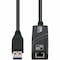 Add-On AddOn USB 3.0 (A) Male to RJ-45 Female Black Adapter - 100% compatible and guaranteed to work USB302NIC - alternate 1