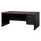 Hirsh Desk Pedestal, 36 in D X 29 1/2 in H, 72 in W X Steel, Black/Walnut 20535 - alternate 1