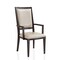 Leisuremod Madera High Back Leather Dining Chair, Aluminum Wood-Look Frame MCAWN-18PW - alternate 1