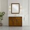 James Martin Vanities Bellshire 48" Single Vanity, Honey Oak w/ 3 CM Victorian Silver Silestone Top 660-V48-HNO-3VSL - alternate 5