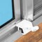 Prime-Line Window Lock, Economy, Rubber Insert, White, 2PK U 105512 - alternate 2