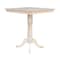 Whitewood Industries 36in X 36in Square Top Pedestal Table - 35.1inH K-3636TP-30P-6B - alternate 3