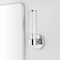 Jonathan Y Cecil 6" 1-Light Tall Cylinder Iron/Striped Glass Modern Mid-Century LED Vanity, Chrome JYL3537A - alternate 8