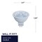 Bulbrite 50-Watt Equivalent Dimmable Flood MR16 Bi-Pin (GU5.3) 3000K LED Light Bulb, 3PK 862676 - alternate 7