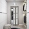 Sartodoors Sliding Closet Bi-fold Doors, Lucia 2552 Ginger Ash with Frosted Glass, Sturdy Tracks Moldings Tri LUCIA2552BF-SSS-48 x 84 (2* 24x84) - alternate 5