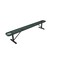 Mytcoat 8ft Outdoor Bench without Back, Portable, Green, Expanded Metal, Textured Coating 804312 - alternate 1