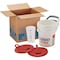 Georgia-Pacific Dixie Ultra Surface System Wipe Dispenser for Food Service, 2 dispensers, 2 lids, 1 cup, white 54026 - alternate 1